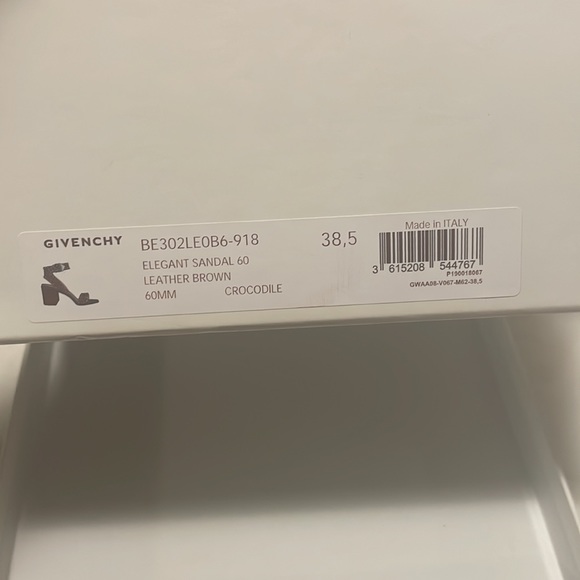 Givenchy Elegant Sandal 60 in Brown Croc - Picture 4 of 5